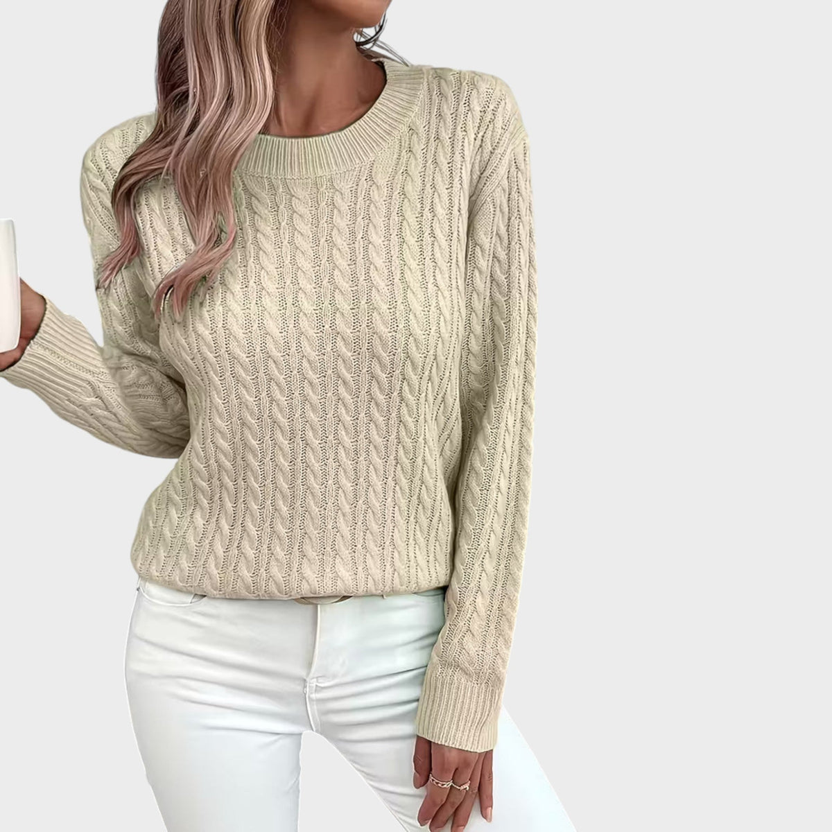 Vivianne – Soft Textured Knitted Sweater