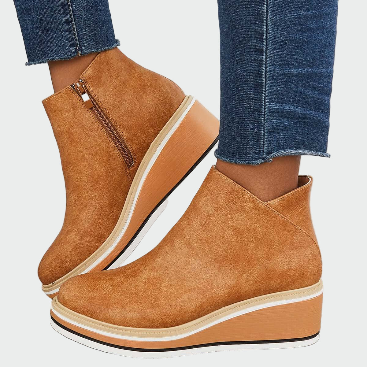 Orthopaedic leather shoes
