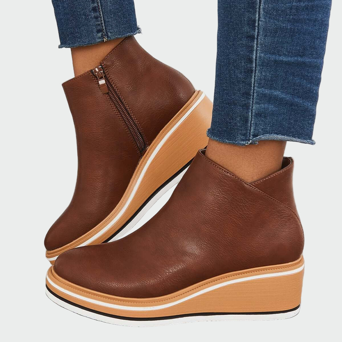 Orthopaedic leather shoes