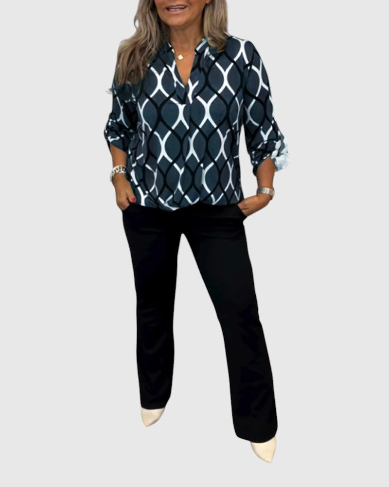 Noor – Graphic print blouse