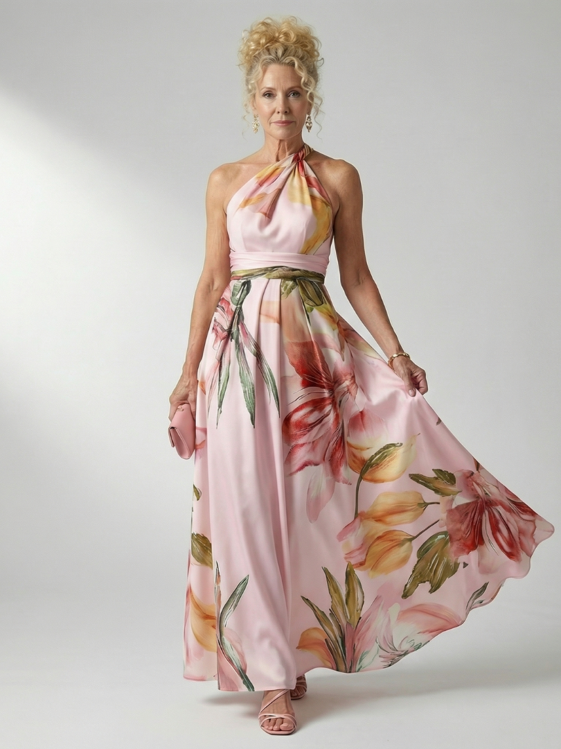 Emilia | Virágmintás Maxi Ruha