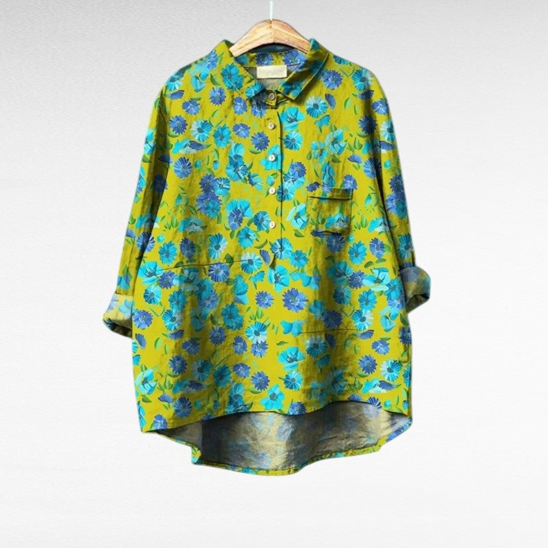 Axelle | Elegant Summer Linen Blouse