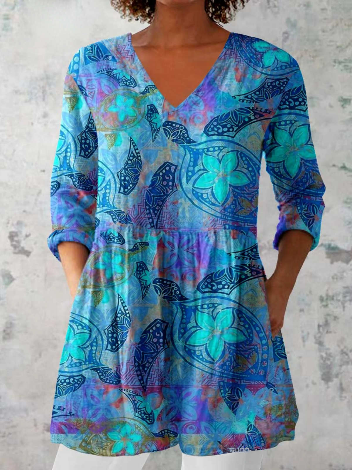 Juliette | Long-Sleeved V-Neck Blouse