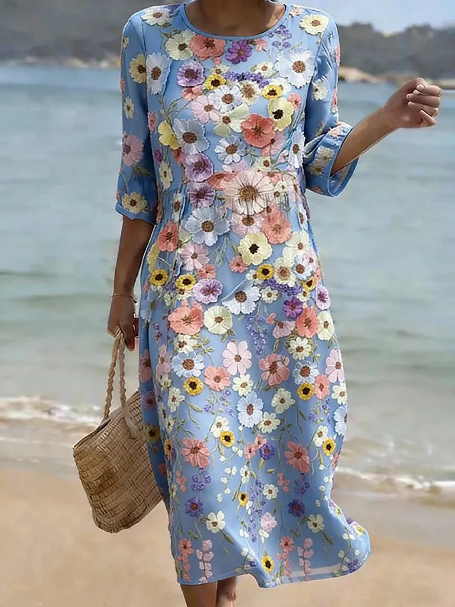 Melissa | Kényelmes és Elegáns Közép Hosszú Ruha