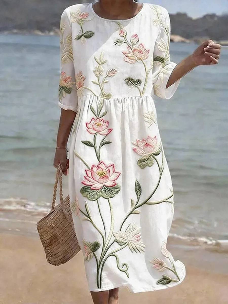 Kayla | Botanical and Floral Print Dress