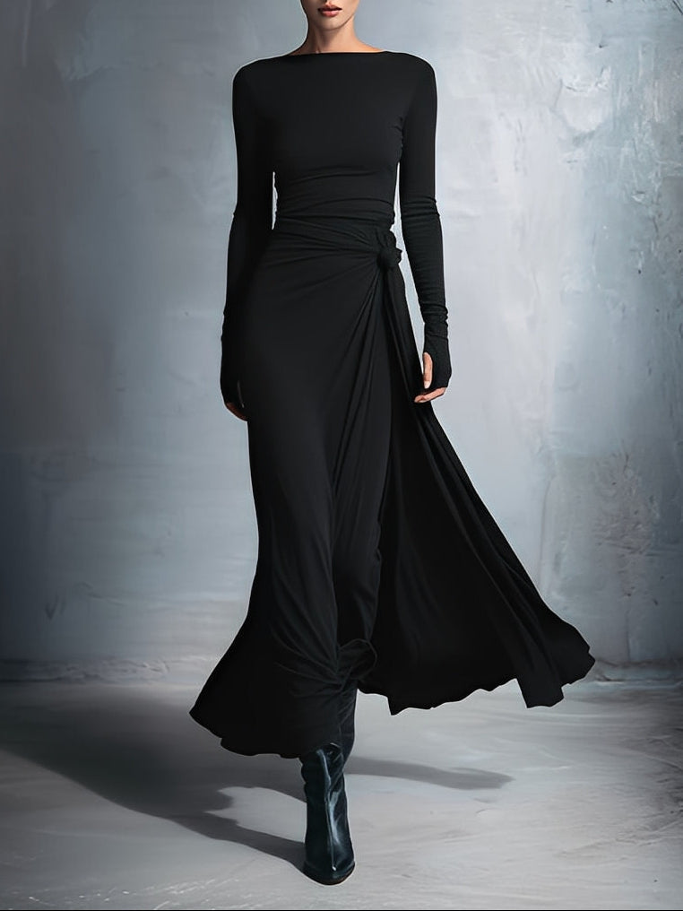 Ilinca | Side Knot Maxi Dress