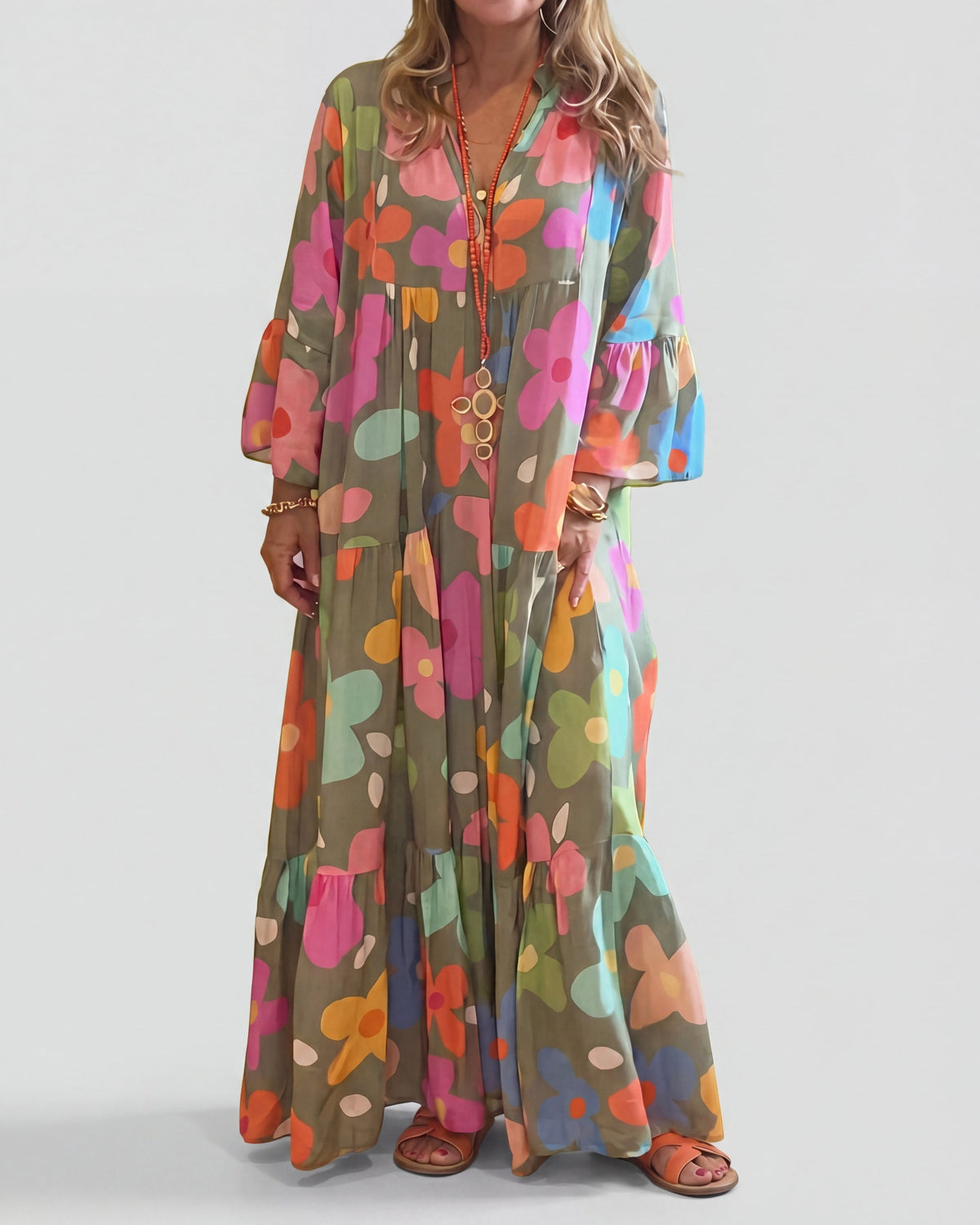 Flowery Dream | Relaxed Fit Maxi Dress