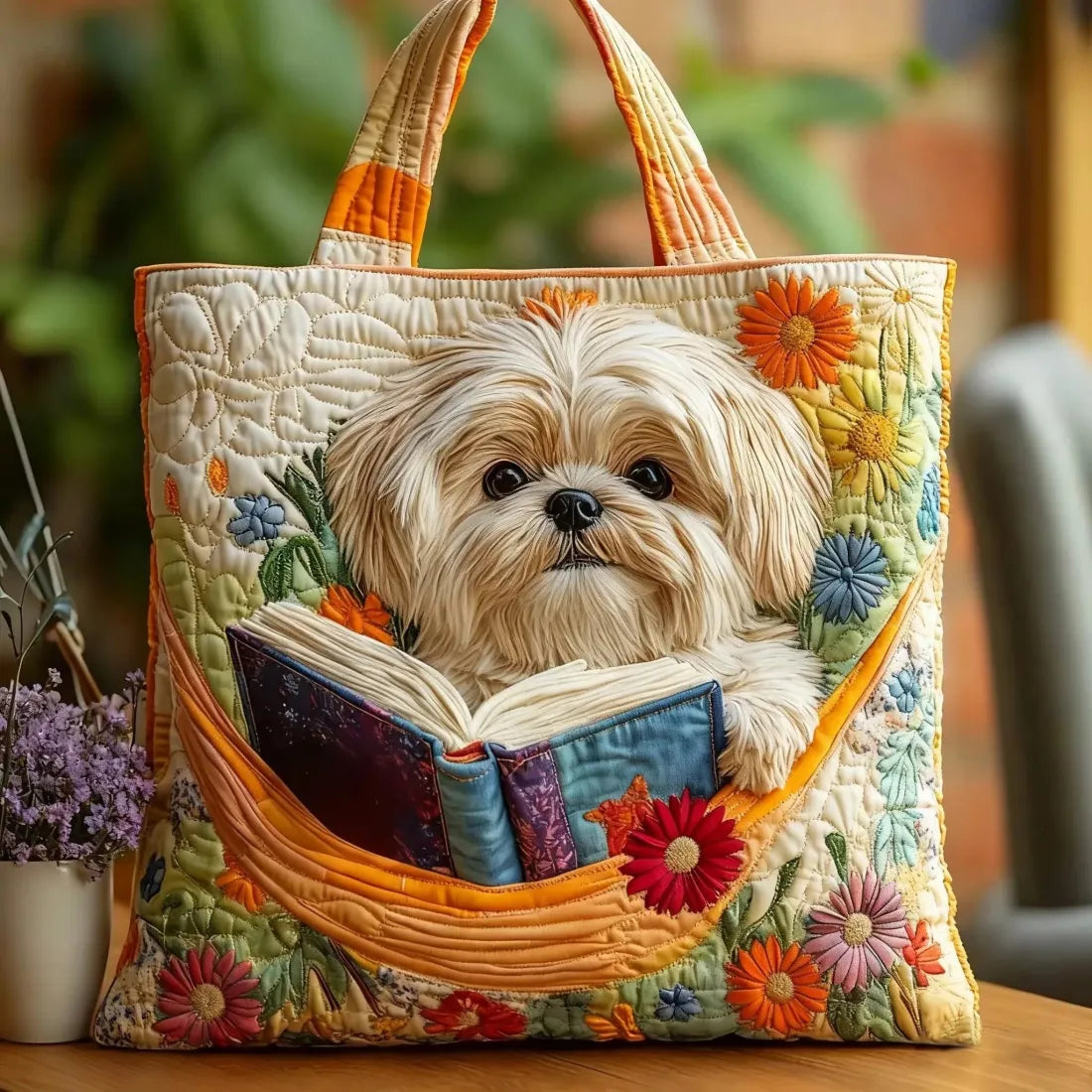 Shih Tzu - Festive Quilted Bag