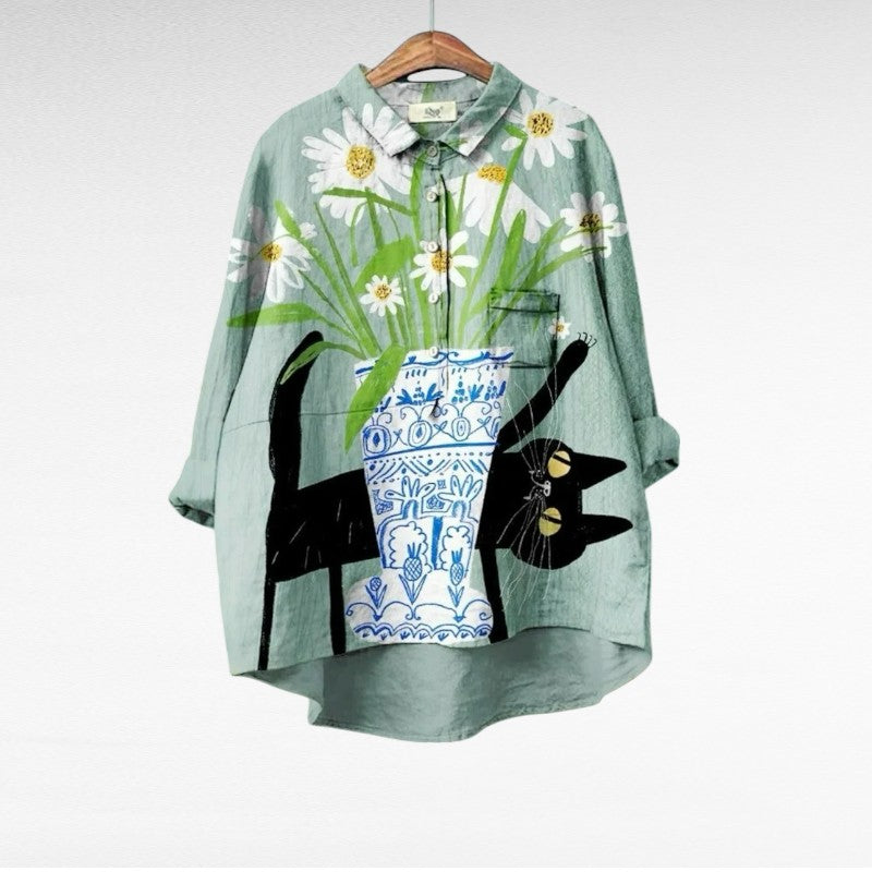 Alis | Elegant Summer Linen Blouse