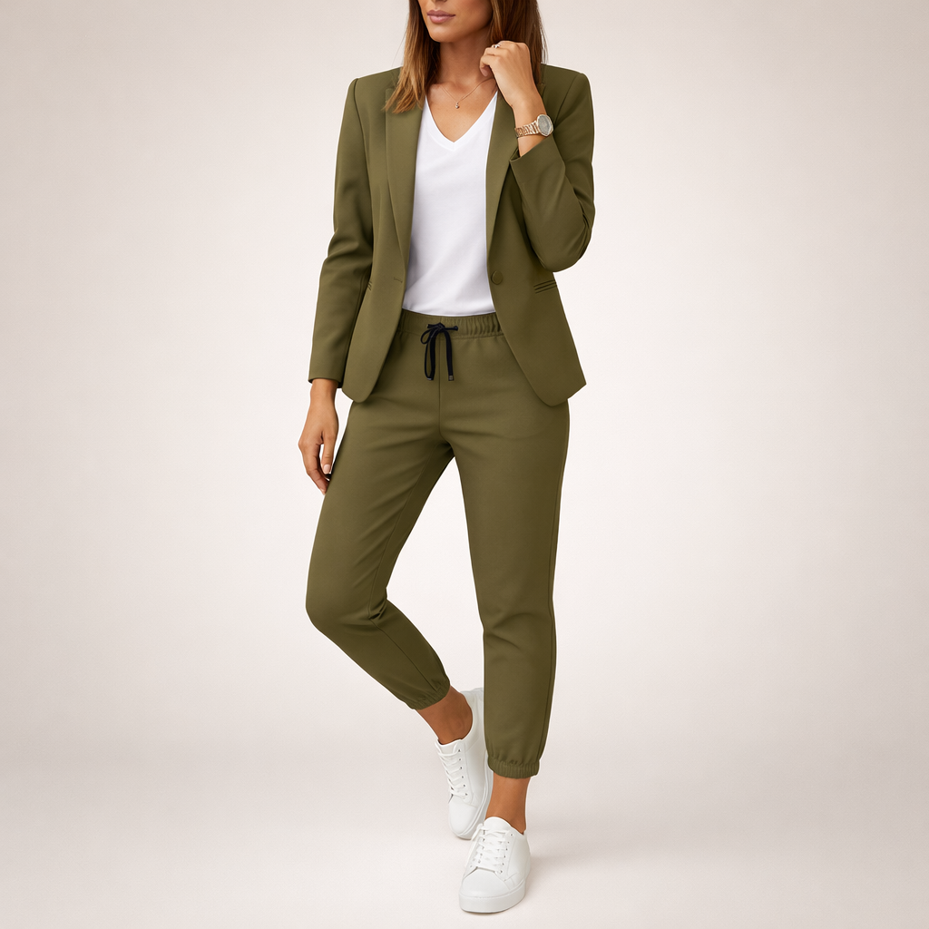 Eva | Laid-back suit set with a sporty accent