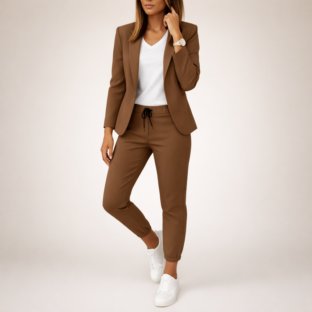 Eva | Laid-back suit set with a sporty accent