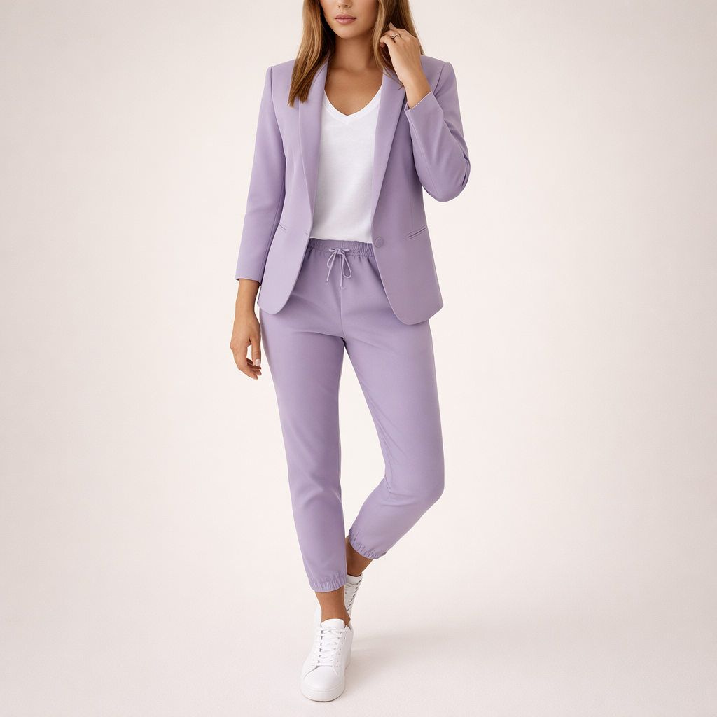 Eva | Laid-back suit set with a sporty accent