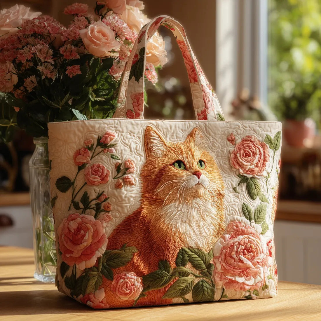 Pink Quilted Bag