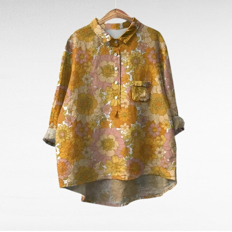 Noemi | Elegant Summer Linen Blouse