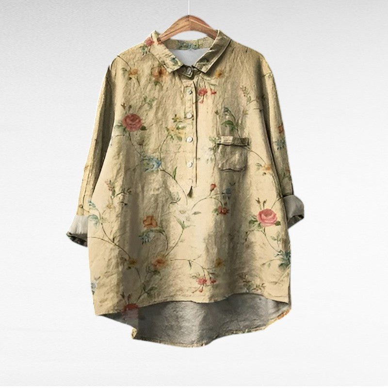 Noemi | Elegant Summer Linen Blouse
