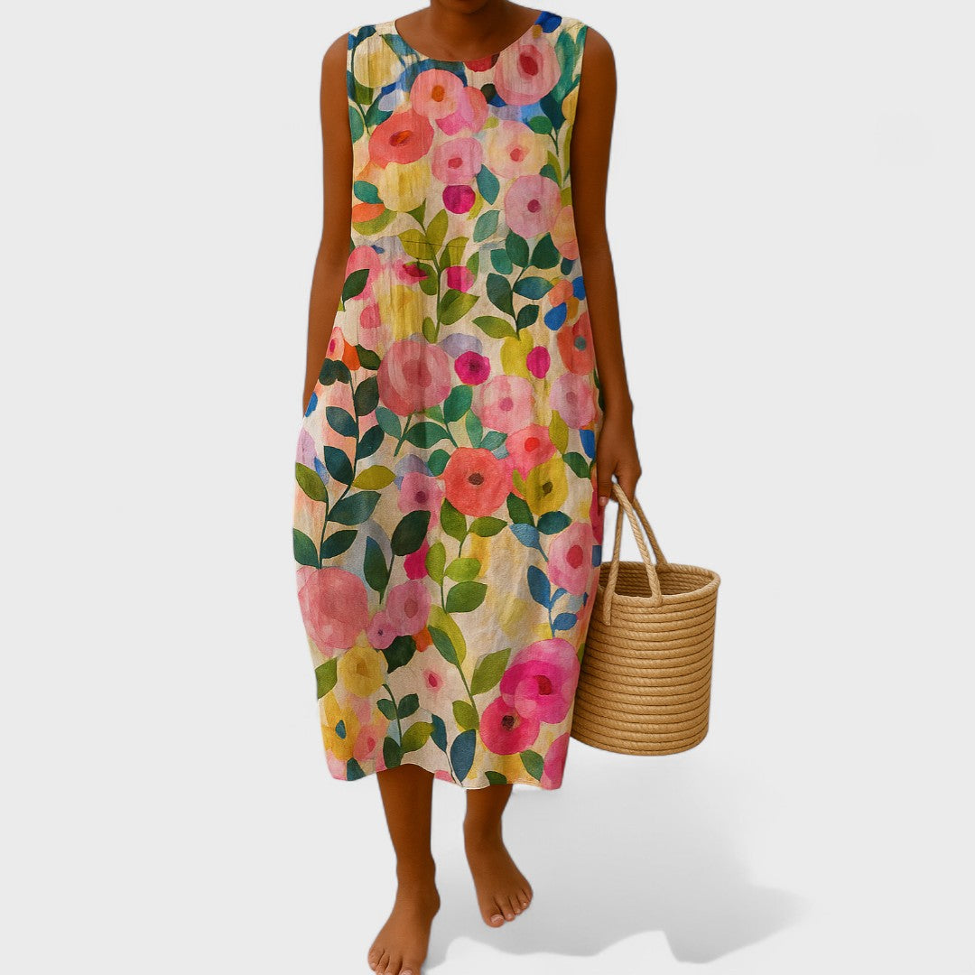 Alena - Elegant Floral Dress
