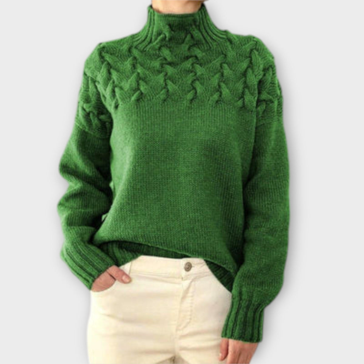 Eve - Women's sweater with detailed knit pattern
