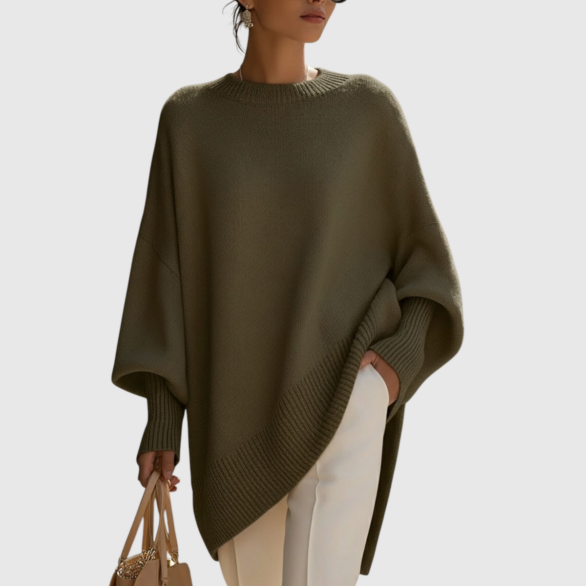 Adela - Elegant sweater with a relaxed silhouette