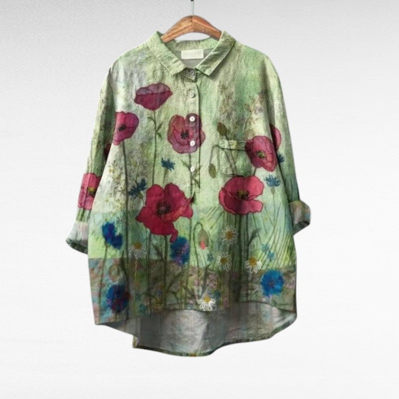 Julieta | Elegant Summer Linen Blouse