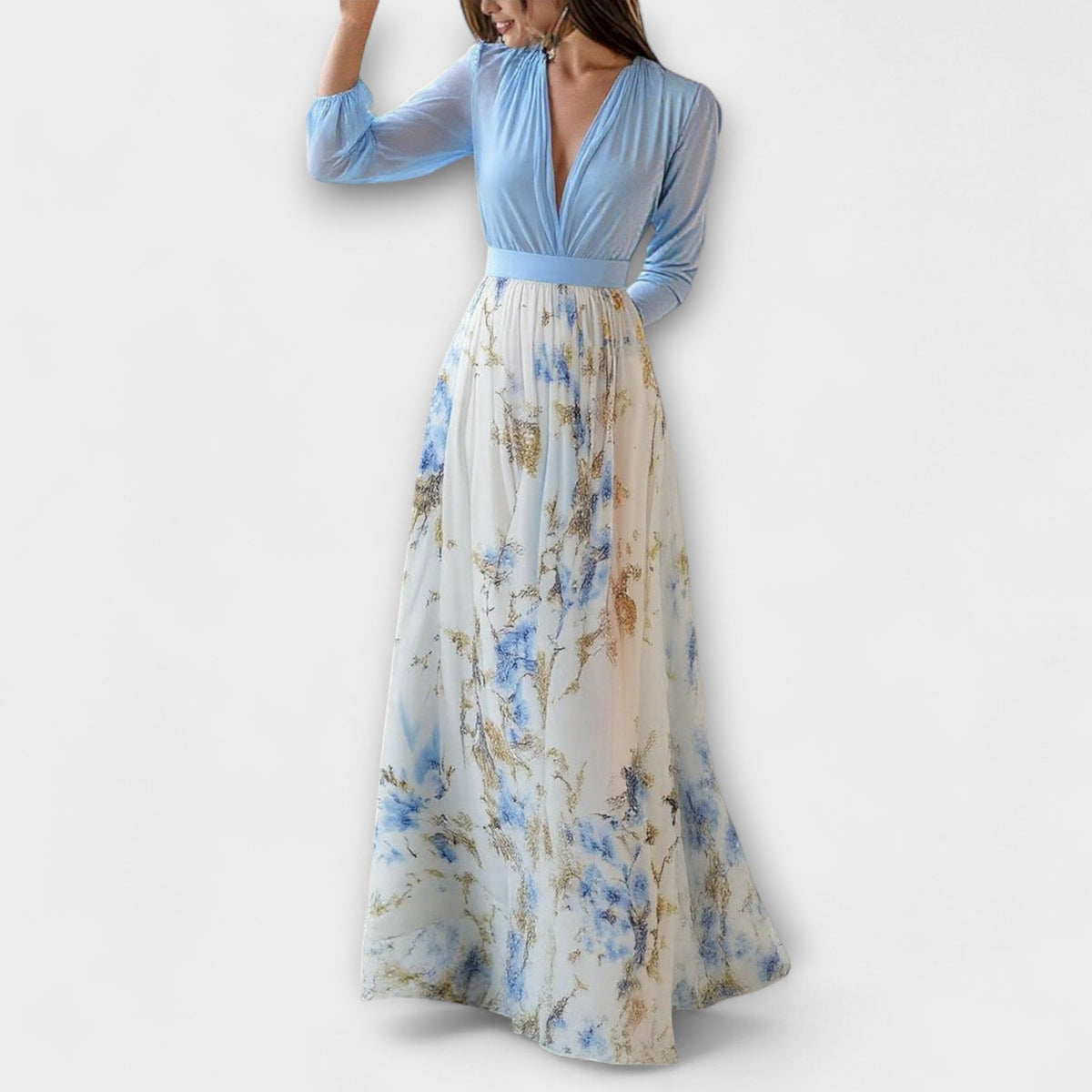 Harper | Virágmintás Maxi Ruha