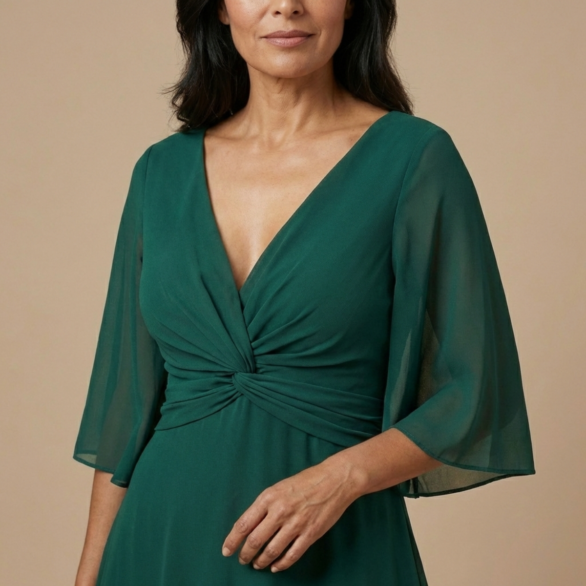 Lucia – V-kivágású Sifon Ruha