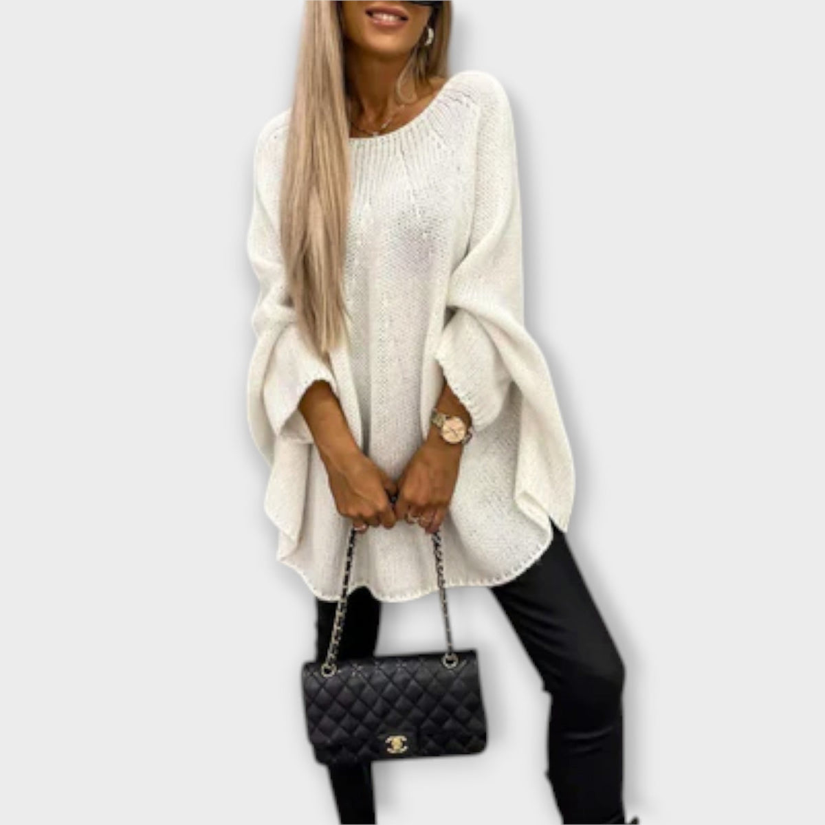 Izabel - Stylish women's round neck pullover