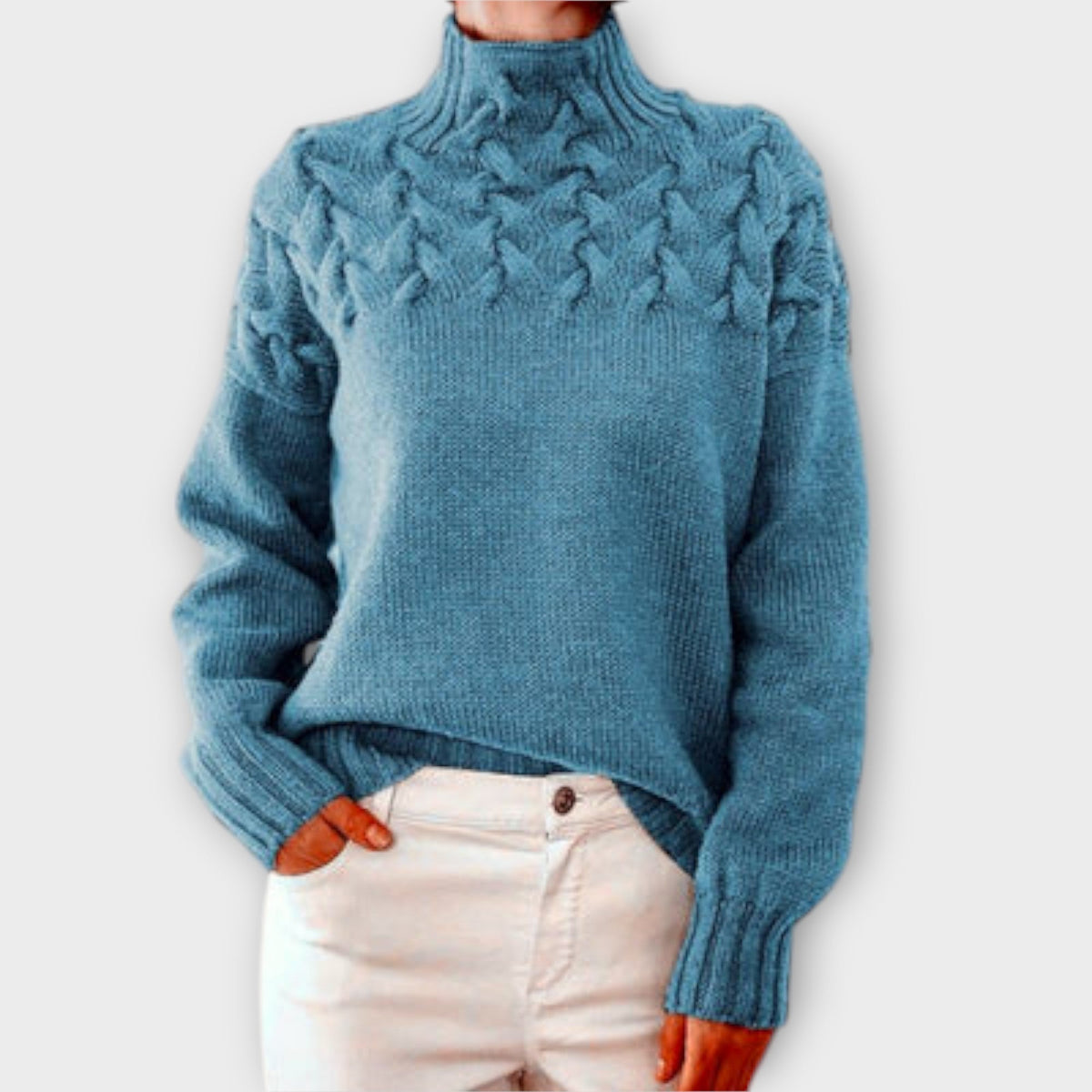 Eve - Women's sweater with detailed knit pattern