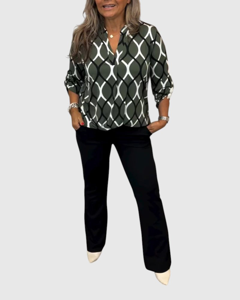 Noor – Graphic print blouse
