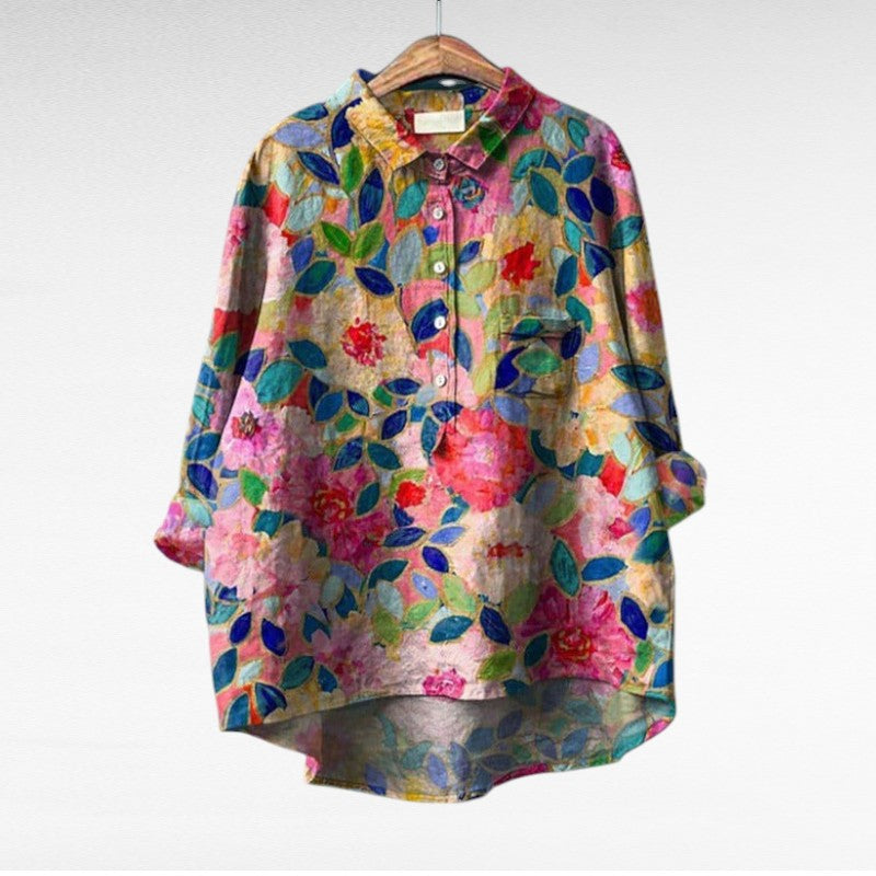Cler | Elegant Summer Linen Blouse