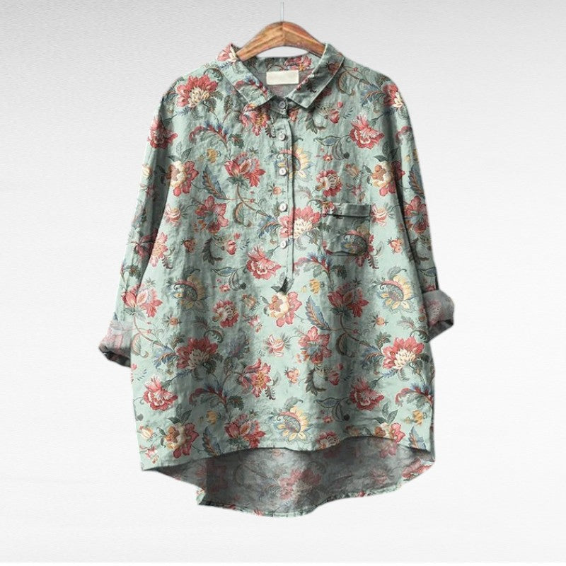 Cler | Elegant Summer Linen Blouse