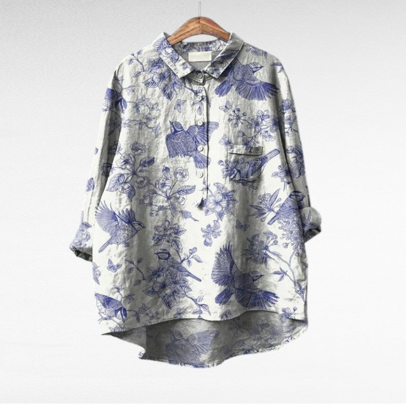 Cler | Elegant Summer Linen Blouse