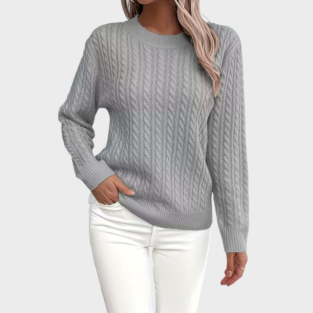 Vivianne – Soft Textured Knitted Sweater