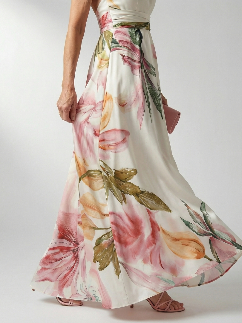Emilia | Virágmintás Maxi Ruha