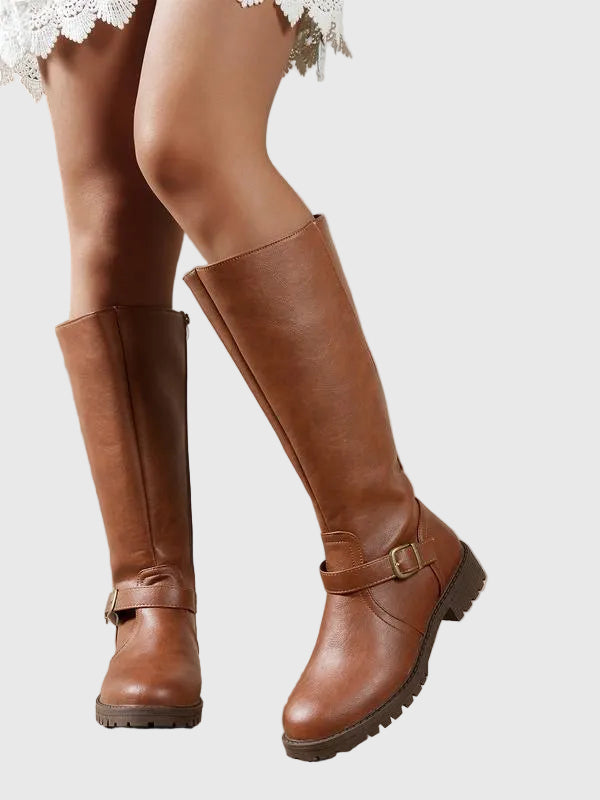 Elsie - Elegant Women's Low-Heeled Boots