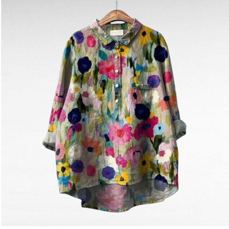 Cler | Elegant Summer Linen Blouse