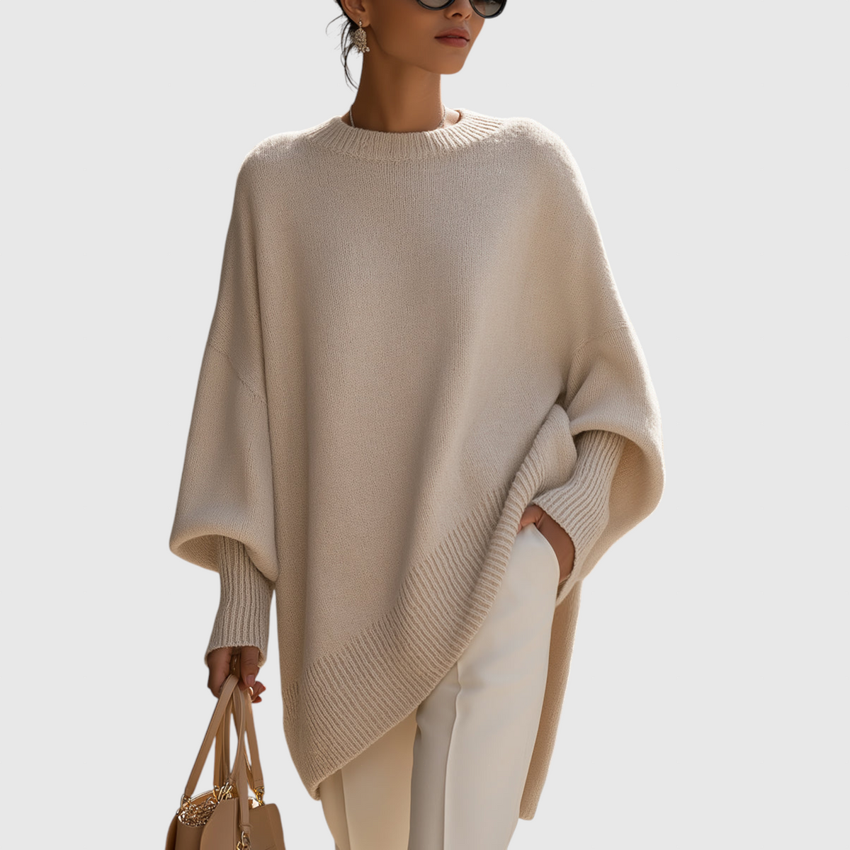 Adela - Elegant sweater with a relaxed silhouette