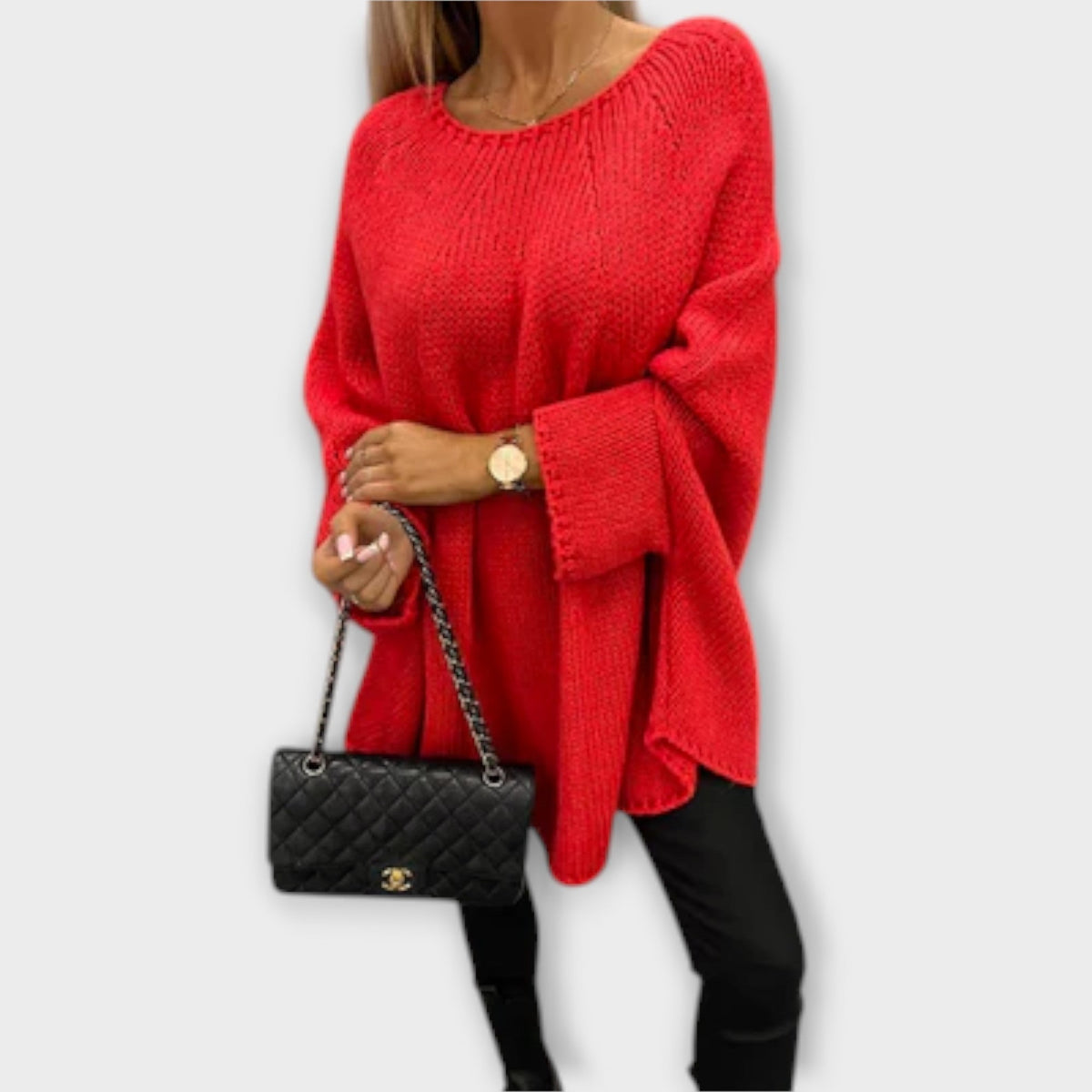 Izabel - Stylish women's round neck pullover