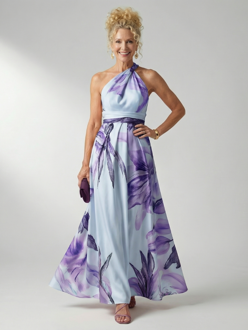 Emilia | Virágmintás Maxi Ruha