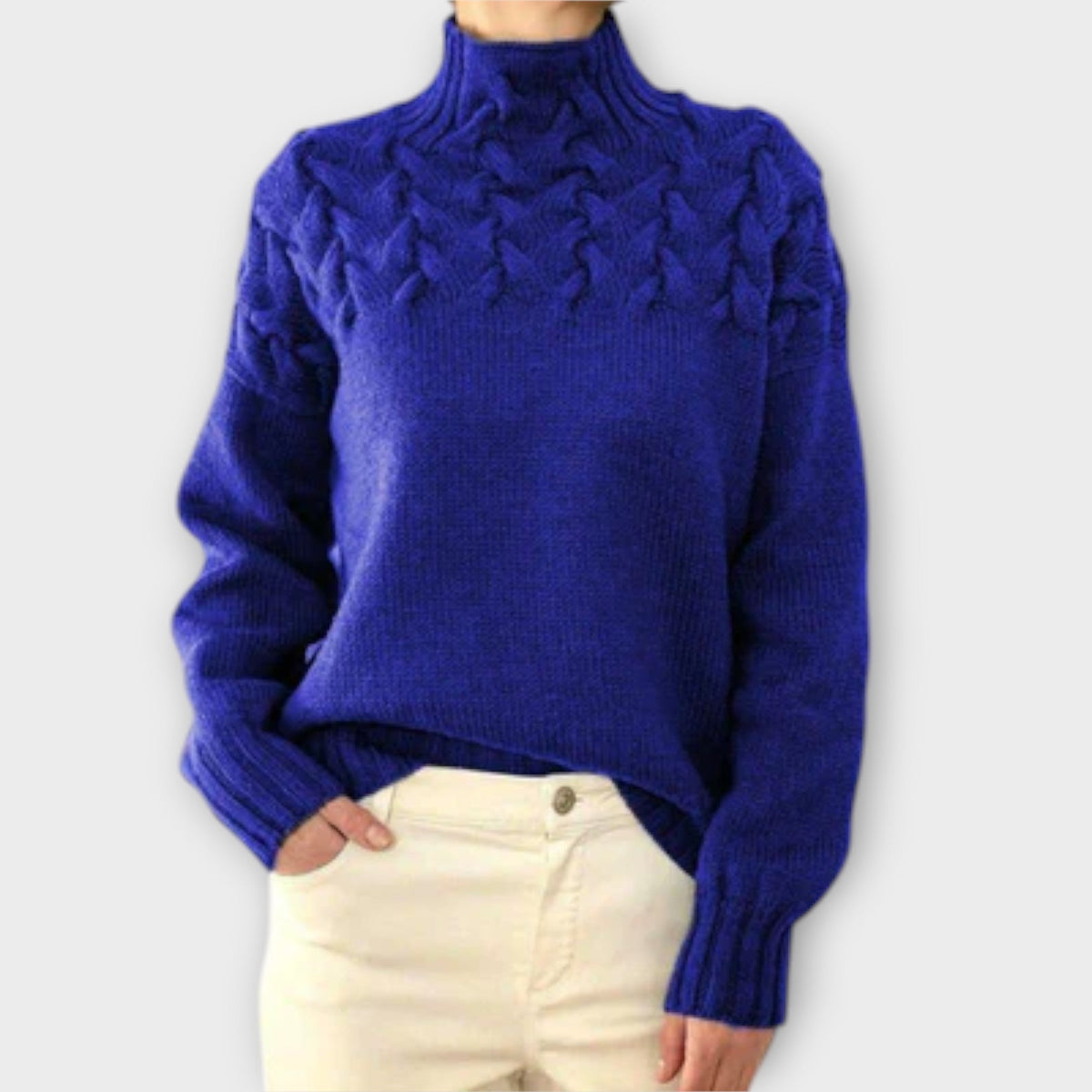 Eve - Women's sweater with detailed knit pattern