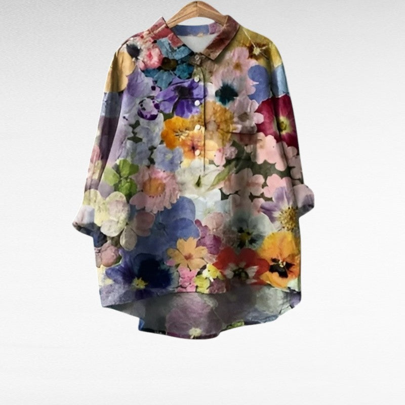 Élodie | Elegant Summer Linen Blouse