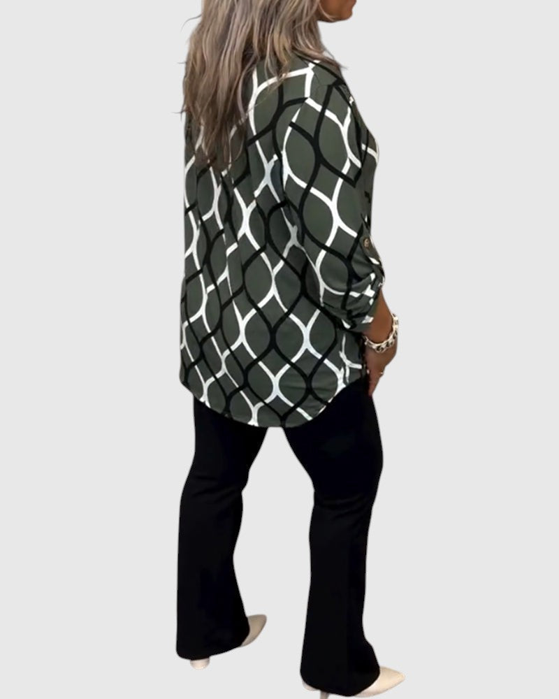 Noor – Graphic print blouse