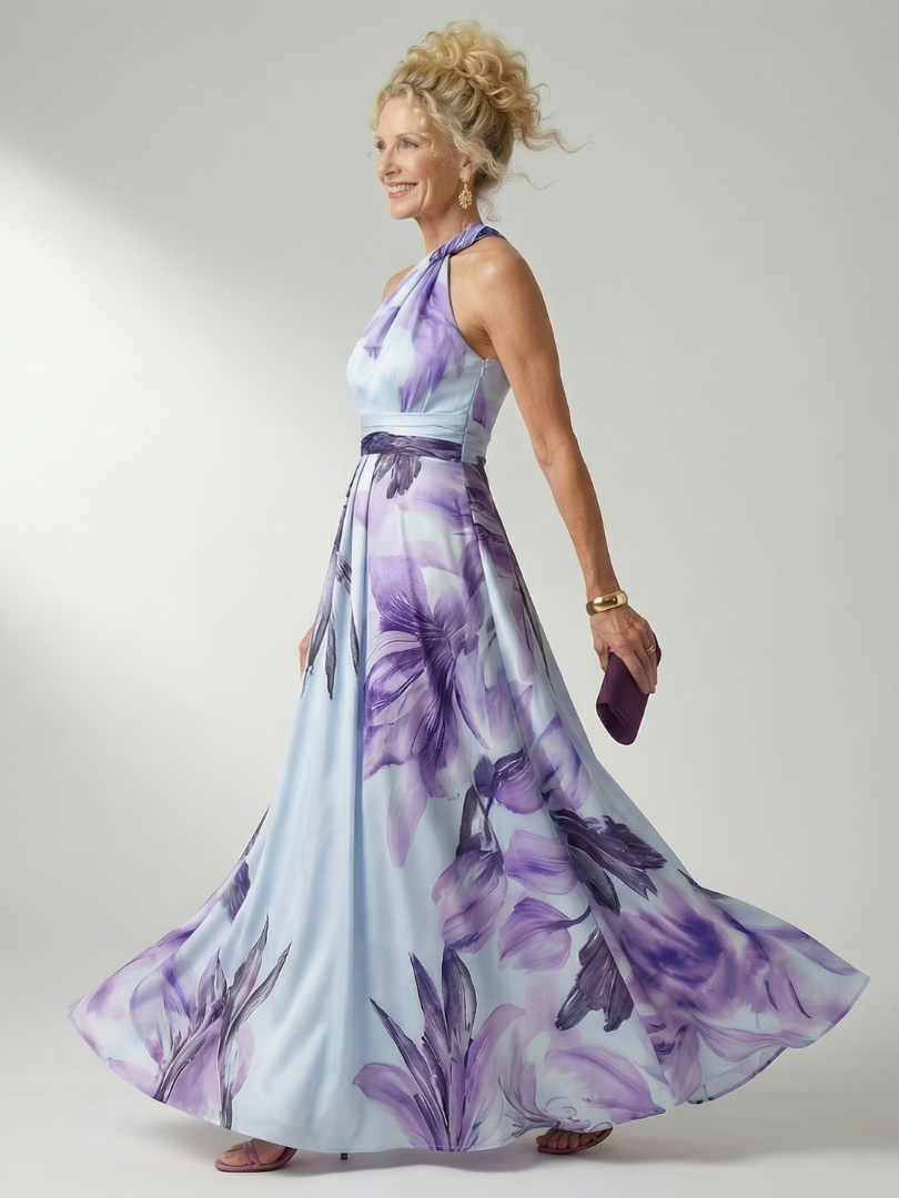 Emilia | Virágmintás Maxi Ruha