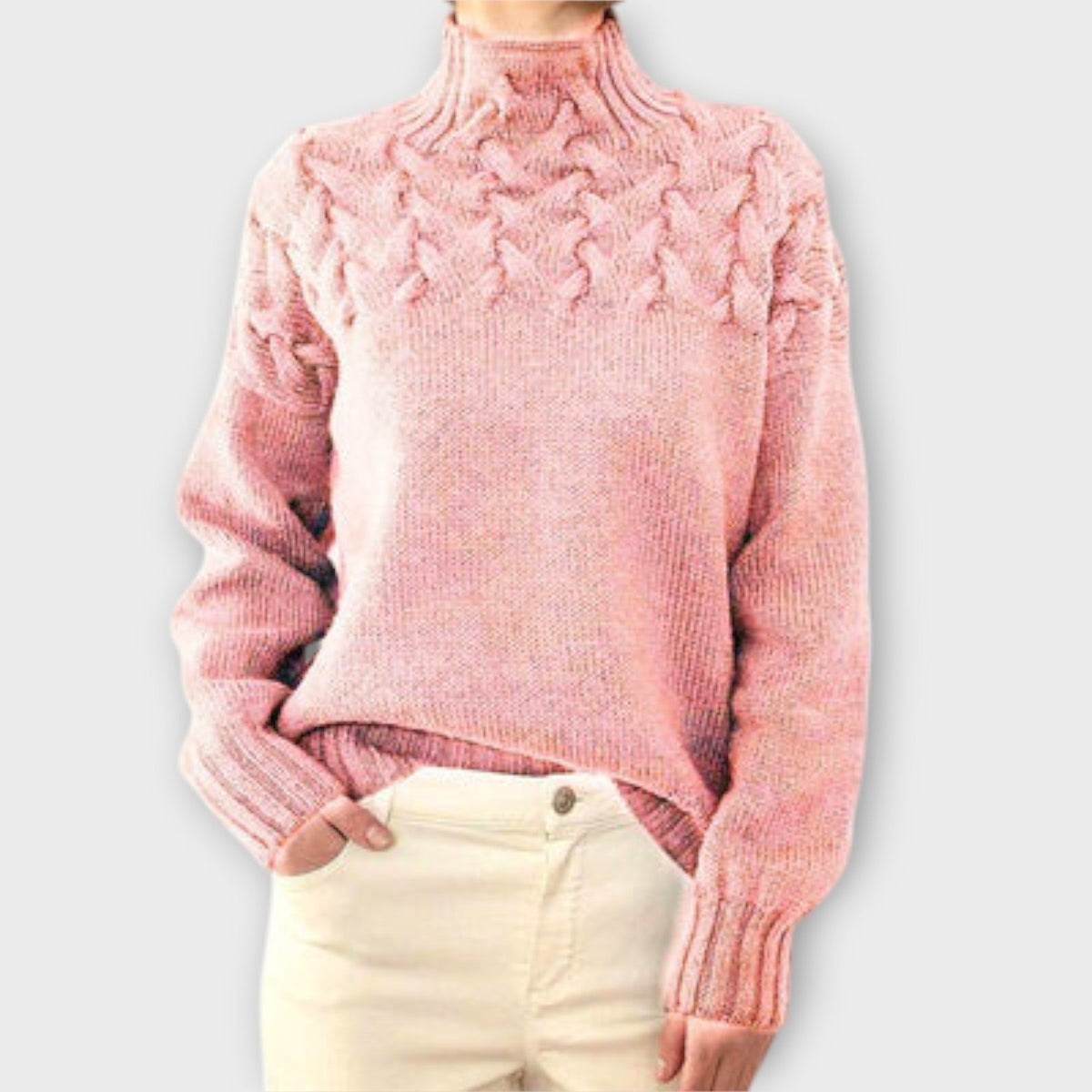 Eve - Women's sweater with detailed knit pattern