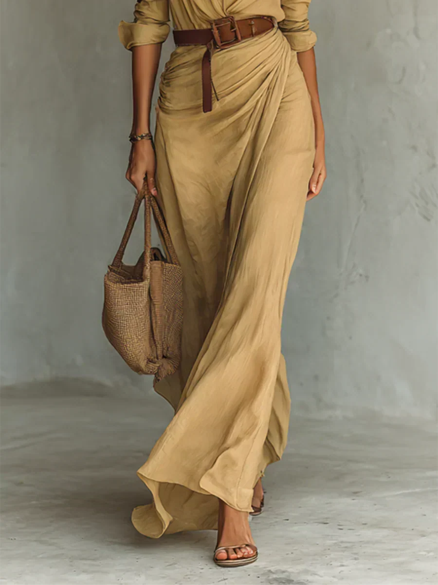 Camille™ | Maxi Ruha Hajtókával és Övekkel