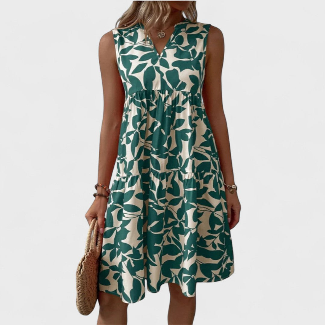 Eszter - Floral Print Casual Dress