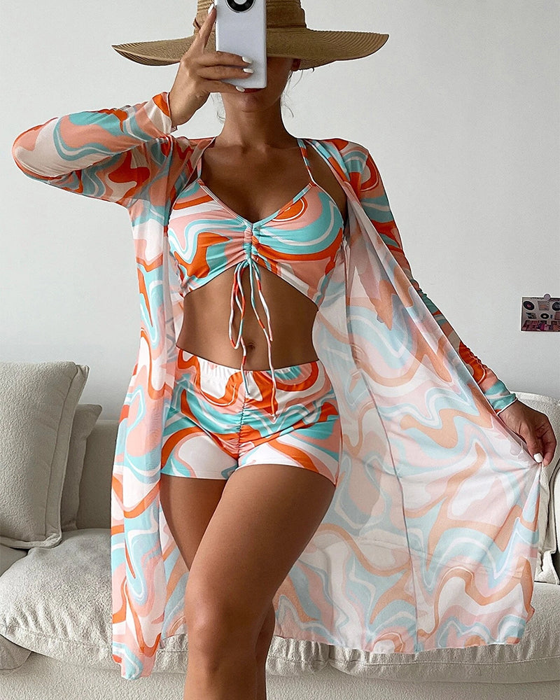 Laluna® | 3 részes bikiniszett nyomattal