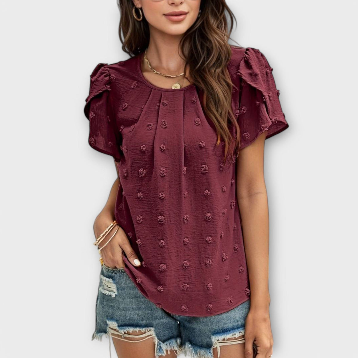 Charlotte - The perfect polka dot blouse