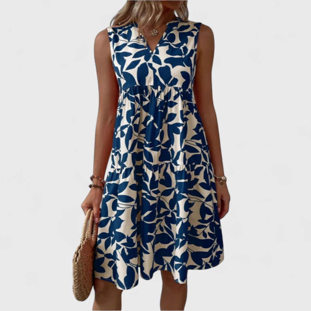 Eszter - Floral Print Casual Dress