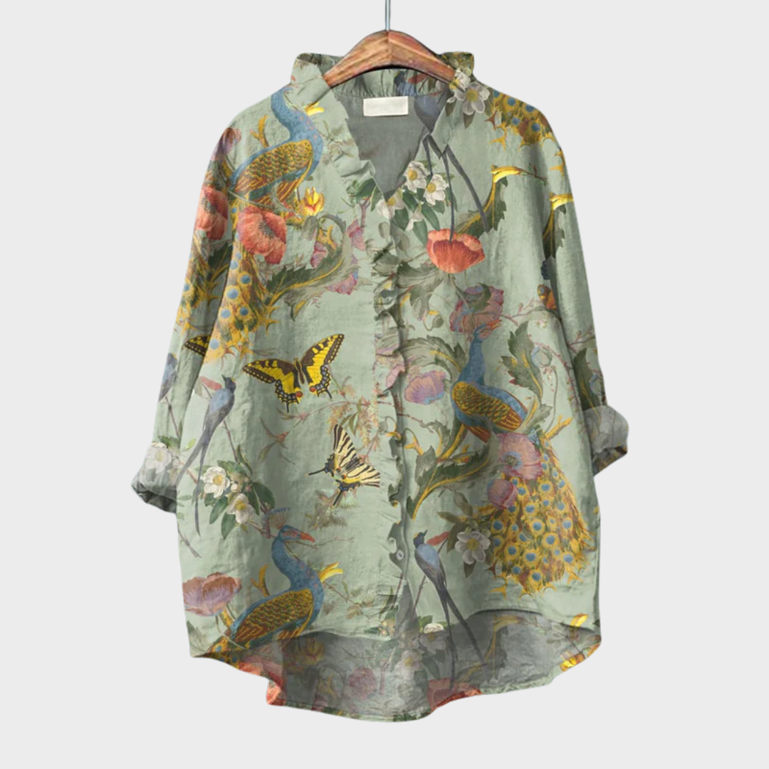 Scarlet | Elegant Linen Summer Shirt