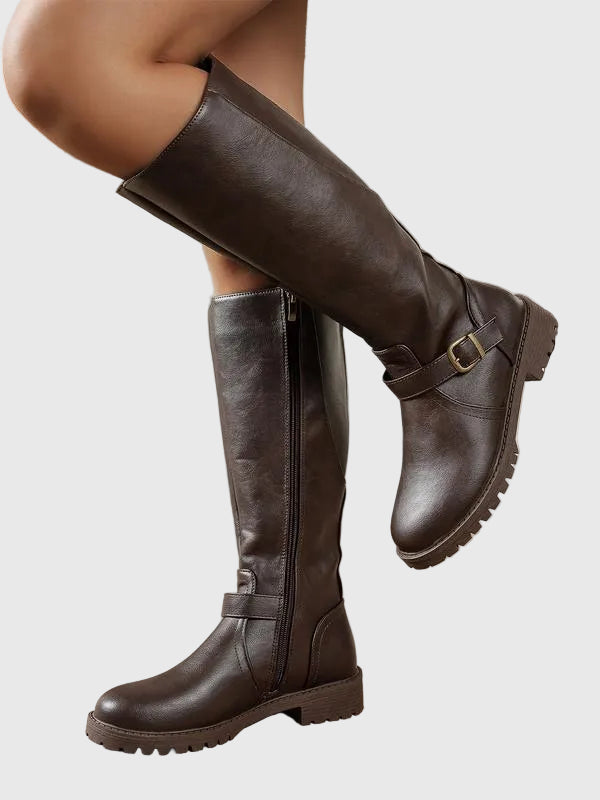 Elsie - Elegant Women's Low-Heeled Boots
